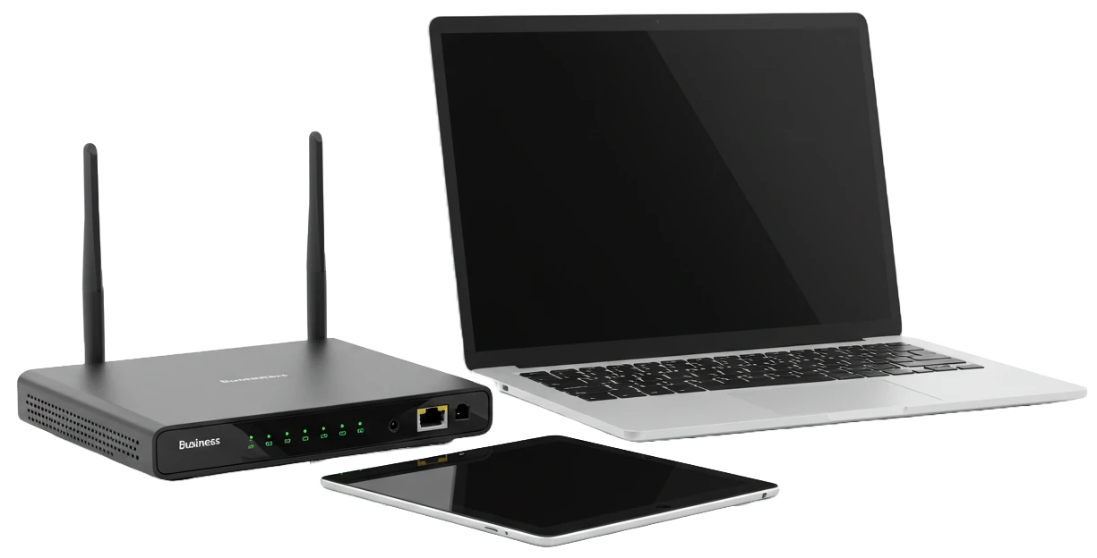 Router laptop tablet 1